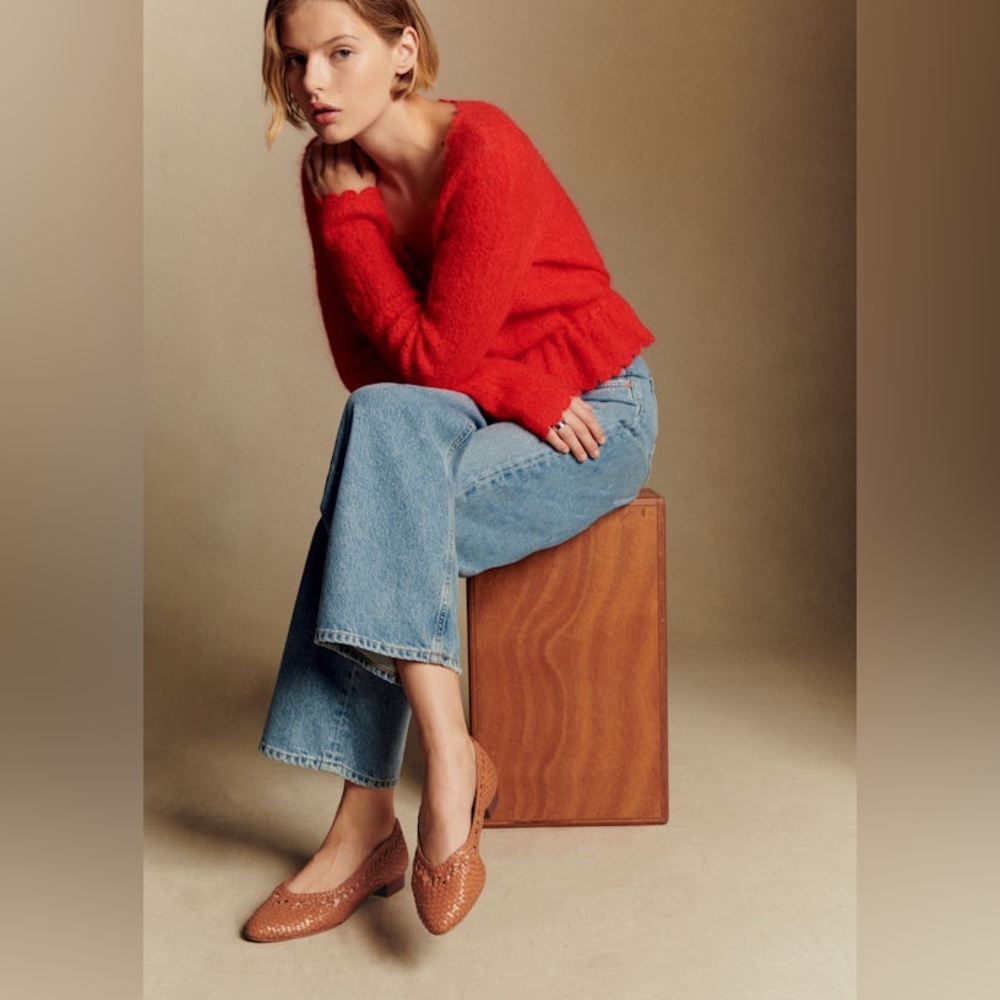 Sézane Elise Cardigan in Red | S - Picture 5 of 16